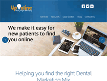 Tablet Screenshot of dental.uponline.com